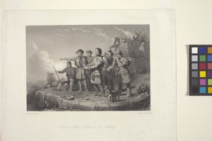 První pohled Daniela Boonea na Kentucky od William Tylee (after) Ranney