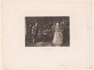 Alva navštěvuje regentku Margaret z Parmy, 1567 Albina návštěva u guvernérky (název na objektu)