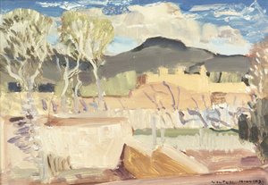 Taos (olej na palubě) od William Victor Higgins