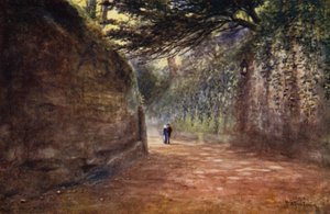 The Drive, hrad Warwick (barevné lito) od William W. Quatremain