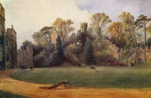 Hrad Warwick: Ethelfledova hora (barevná lito)