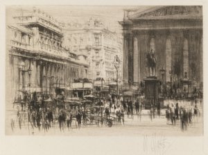 Londýnská souprava: (s Royal Exchange) od William Walcot