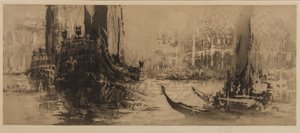 Benátské capriccio (lept a akvatinta) od William Walcot