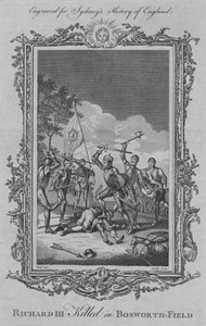 Richard III zabit v Bosworth-Field, 1773.