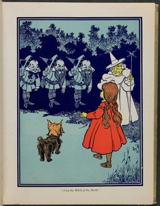 "Já jsem čarodějnice ze severu", ilustrace z knihy Lymana Franka Bauma "The wonderful Wizard of Oz". od William Wallace Denslow