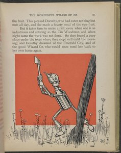 Ilustrace z knihy "The wonderful Wizard of Oz" od Lymana Franka Bauma od William Wallace Denslow