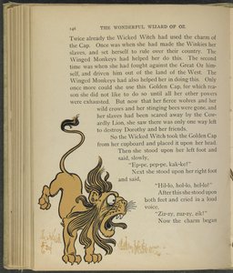 Ilustrace z knihy "The wonderful Wizard of Oz" od Lymana Franka Bauma od William Wallace Denslow