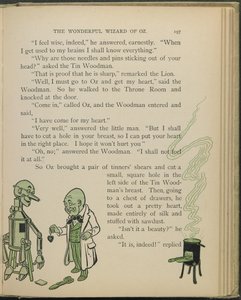 Ilustrace z knihy "The wonderful Wizard of Oz" od Lymana Franka Bauma od William Wallace Denslow