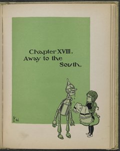 Ilustrace z knihy "The wonderful Wizard of Oz" od Lymana Franka Bauma od William Wallace Denslow