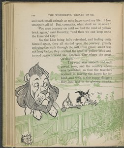 Ilustrace z knihy "The wonderful Wizard of Oz" od Lymana Franka Bauma