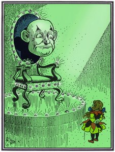 "Čaroděj ze země Oz". Ilustrace W. Denslowa k pohádce Lymana Franka Bauma (USA)