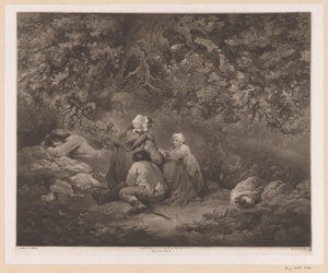 Odpočívající rodina v lese Sádra (název na objektu) od William Ward