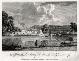 Edwinsford, sídlo R Banks Hodgkinson Esq, Carmarthenshire, 1776
