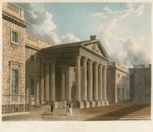 Carlton House, Londýn, severní průčelí od William Westall