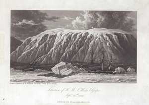 Situace H.M.S Hecla a Griper od William Westall