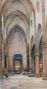 Bologna. Interiér S. Petronio (barva lito) od William Wiehe Collins