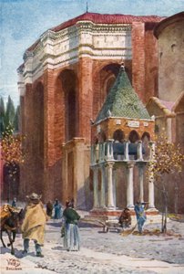 Bologna. S. Domenicol (barva lito) od William Wiehe Collins