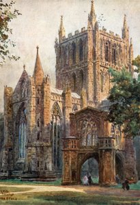 Hereford, severní transept (barevné lito)