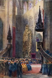 Orviedo, v katedrále (barva litho)