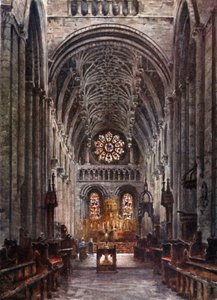 Oxford, Christchurch. Interiér lodi (barva lito) od William Wiehe Collins