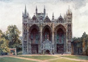 Peterborough, západní fronta (barva lito) od William Wiehe Collins