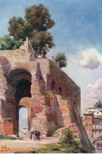 Řím. Na Palatinu (barva lito) od William Wiehe Collins