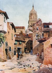 Salamanca, stará ulice (barva litho)