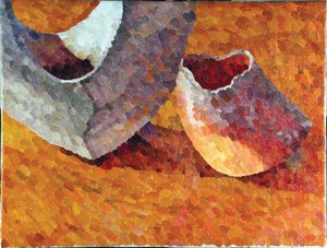 Still Life, Koyama Vessels, 2014 (olej na plátně) od William Wilkins