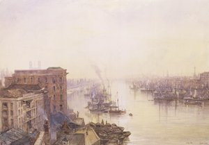 Bazén z hotelu Adelaide, London Bridge od William Wyld