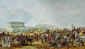 Pohled na dostihy v Musselburghu od William 