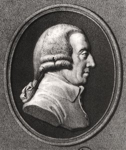 Portrét z medailonu Adama Smithe (1723-90) od William the Younger Holl