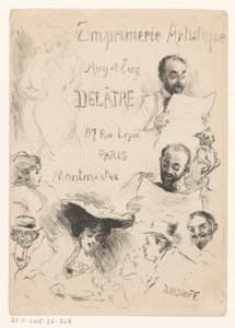 Vizitka tiskárny Eugène Delâtre v Paříži od Willibald Wolf Rudinoff