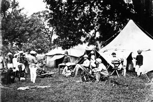 Britský indický armádní tábor, c.1860