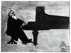 Německý skladatel Johannes Brahms (Hamburg od Willy von Beckerath