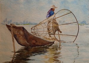 916 Leg veslař, Inle Lake