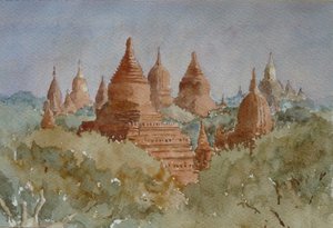 941 Bagan východ slunce, směrem k Anandě