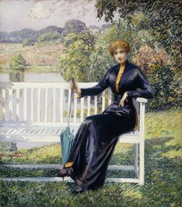 Lois v zahradě od Wilson Henry Irvine