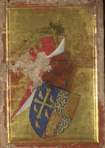 Erb Richarda II. Anglie Vnější panel Wiltonova diptychu, mezi 1395 a 1399 od Wilton Master
