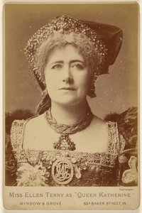 Slečna Ellen Terry jako "královna Kateřina"