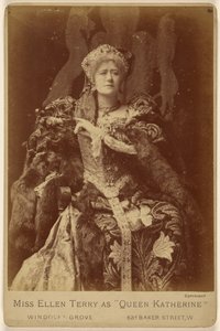 Slečna Ellen Terry jako "královna Kateřina"