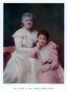 Paní Lewis Kate Terry a slečna Mabel Terry-Lewis, britské herečky, 1901.
