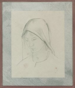 Studie k oltářnímu obrazu sv. Martina, kolem roku 1928 (tužka na papíře)