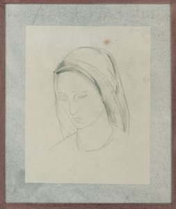 Studie k oltářnímu obrazu sv. Martina, kolem roku 1928 (tužka na papíře) od Winifred Knights
