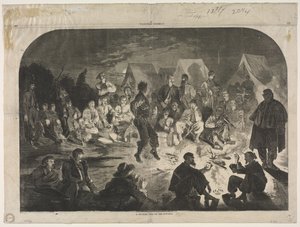 Skvělý bivak u řeky Potomac od Winslow Homer