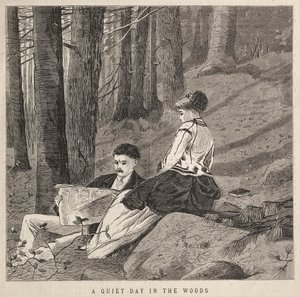 Tichý den v lese, 1870. od Winslow Homer