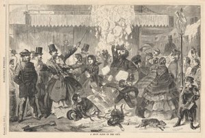 Sněhová klouzačka ve městě od Harpera od Winslow Homer