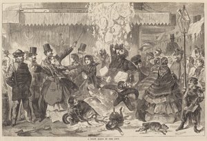 Sněhová klouzačka ve městě, publikoval 1860. od Winslow Homer
