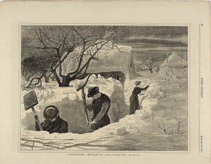 Zimní ráno lopatou ven od Winslow Homer