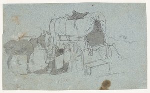 armádní vůz a mezek od Winslow Homer
