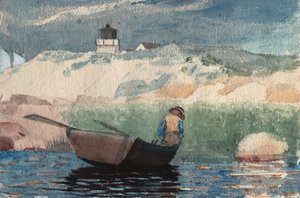 Chlapec ve člunu, Gloucester od Winslow Homer